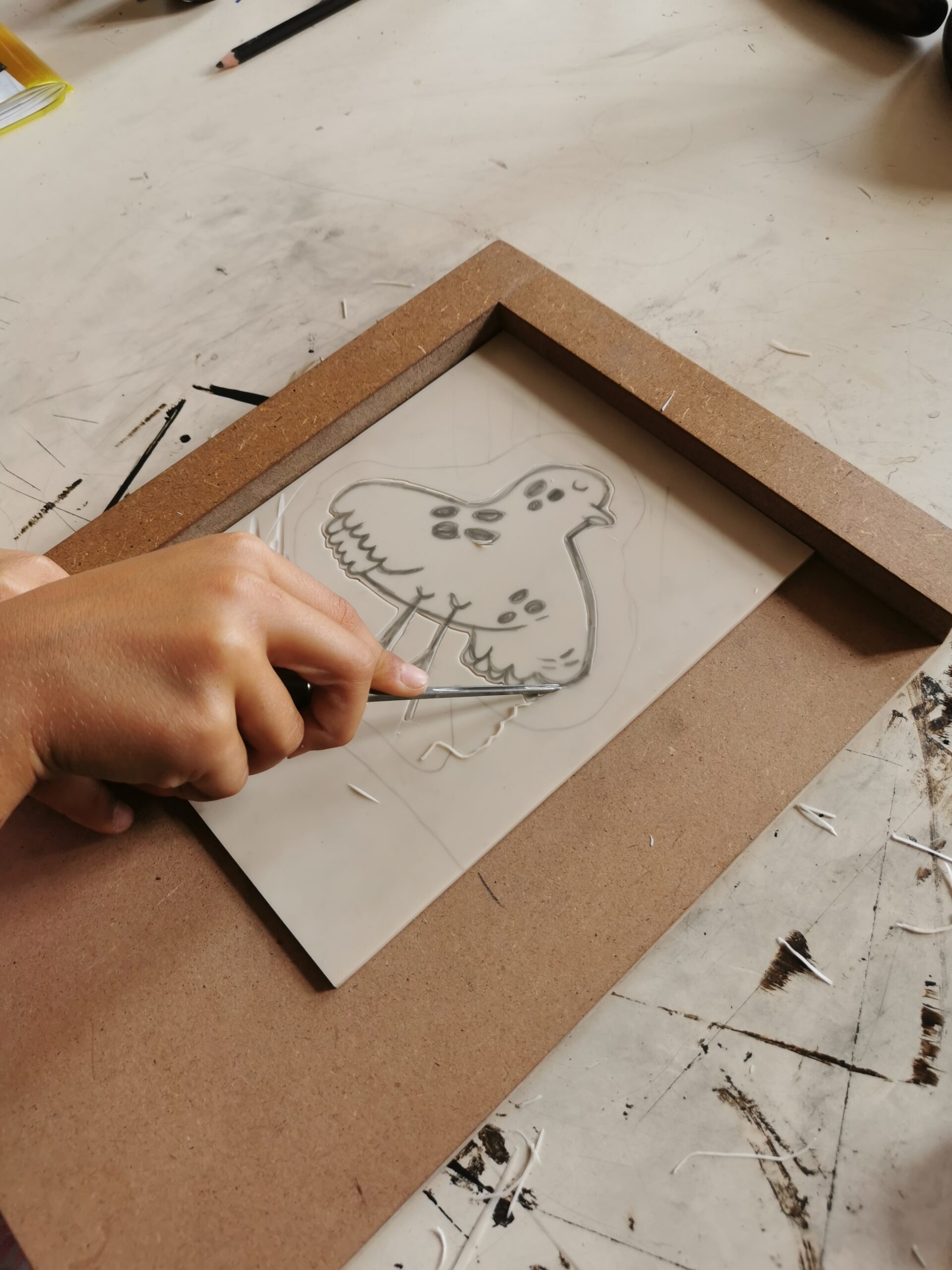 Alençon. Un atelier pour faire découvrir la gravure aux enfants